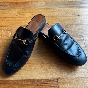 Gucci Princetown Horsebit Leather Mule Loafers